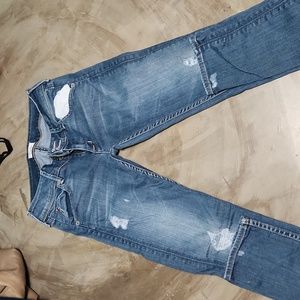 Distressed Hudson Collin Skinny jeans size 25